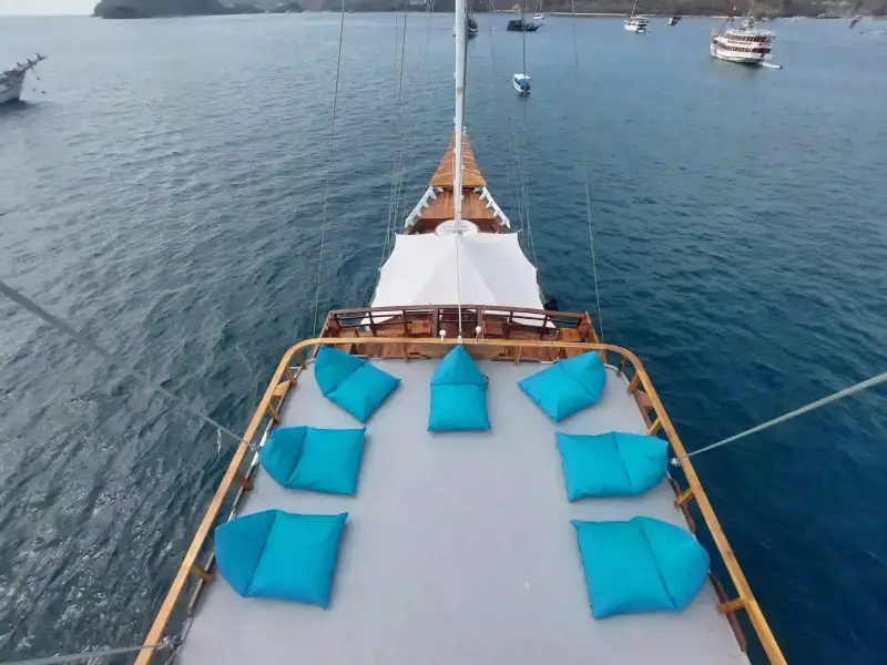 The sun deck of a phinisi